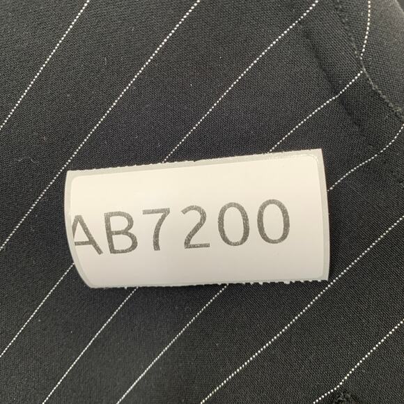 Norma Kamali Pinstripe Blazer Women $ Black Stretch Tailored Workwear Jacket - Picture 13 of 13